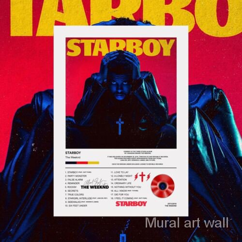 The Weeknd Starboy Album Tracklist | The Weeknd Music Poster | Poster ...