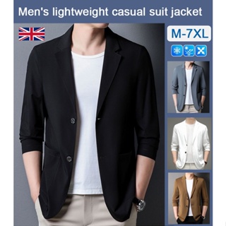 Mens Blazer Coat Slim Fit Floral One Button Student Jacket Outwear M-3XL  Spring