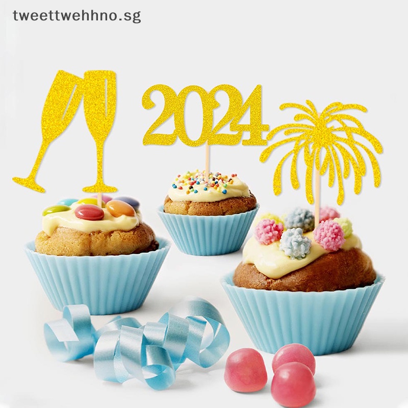 TW 2024 Cake Topper New Year 2024 Toothpick Happy New Year 2024 Party   Sg 11134201 7rbng Lposjswjs6p20b