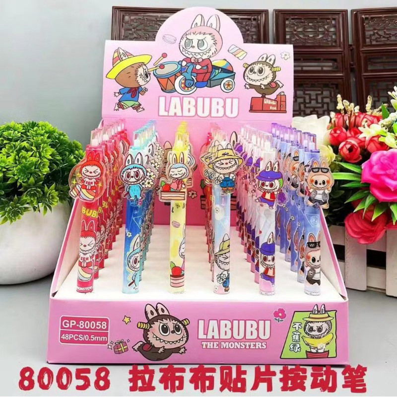 Pulpen Gantungan Sisir Labubu Penggaris Lipat Labubu Series - Gambar 4