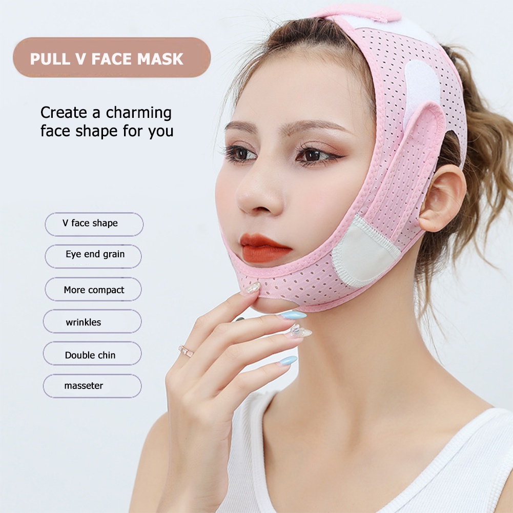V Line Elastic Face Slimming Patches Reusable Reduce Double Chin Women