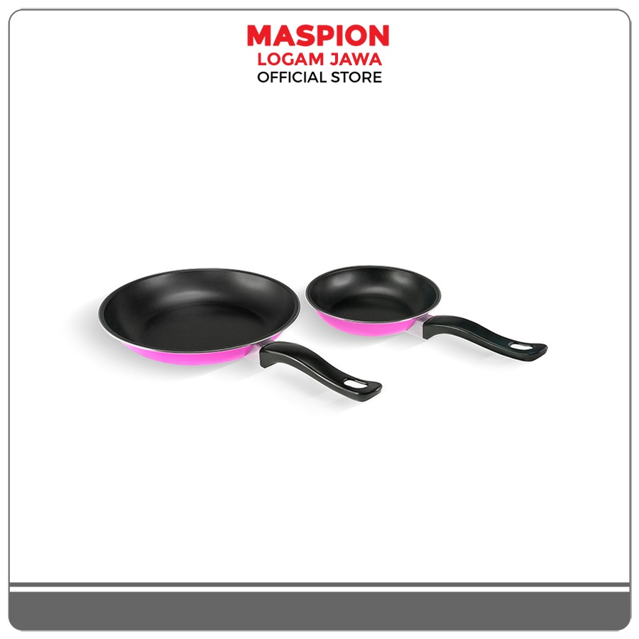 Maspion Maslon Frypan Non Stick Alumunium Fancy Set 18/23 cm - Gambar 3