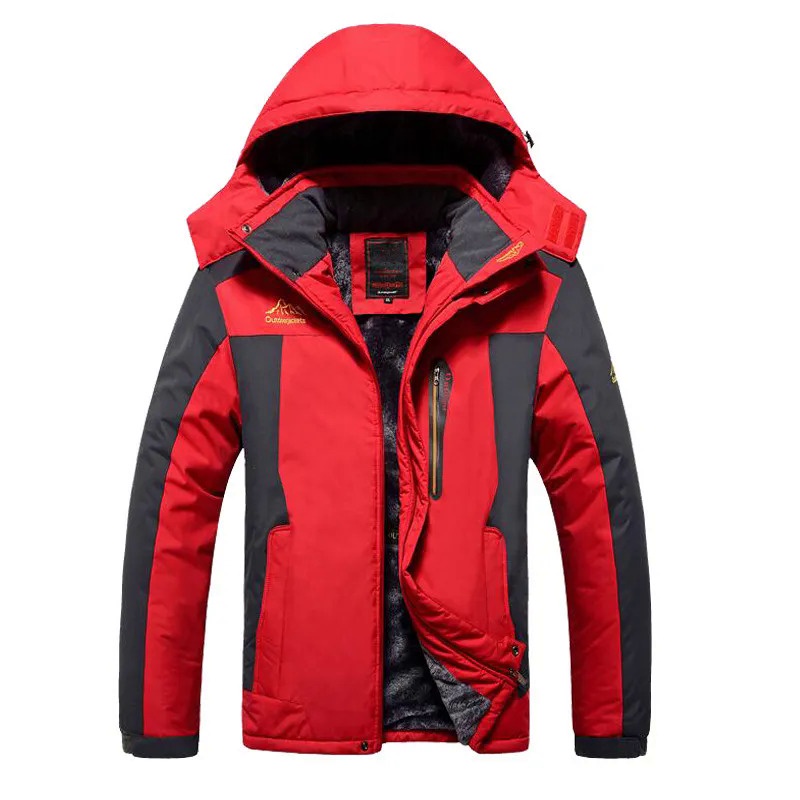 Red and black hot sale winter jacket