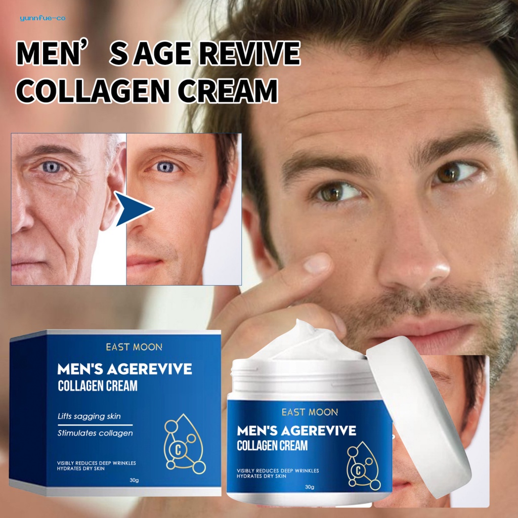 Yu Men Collagen Cream Men Moisturizer with Collagen 30g Men's Collagen ...