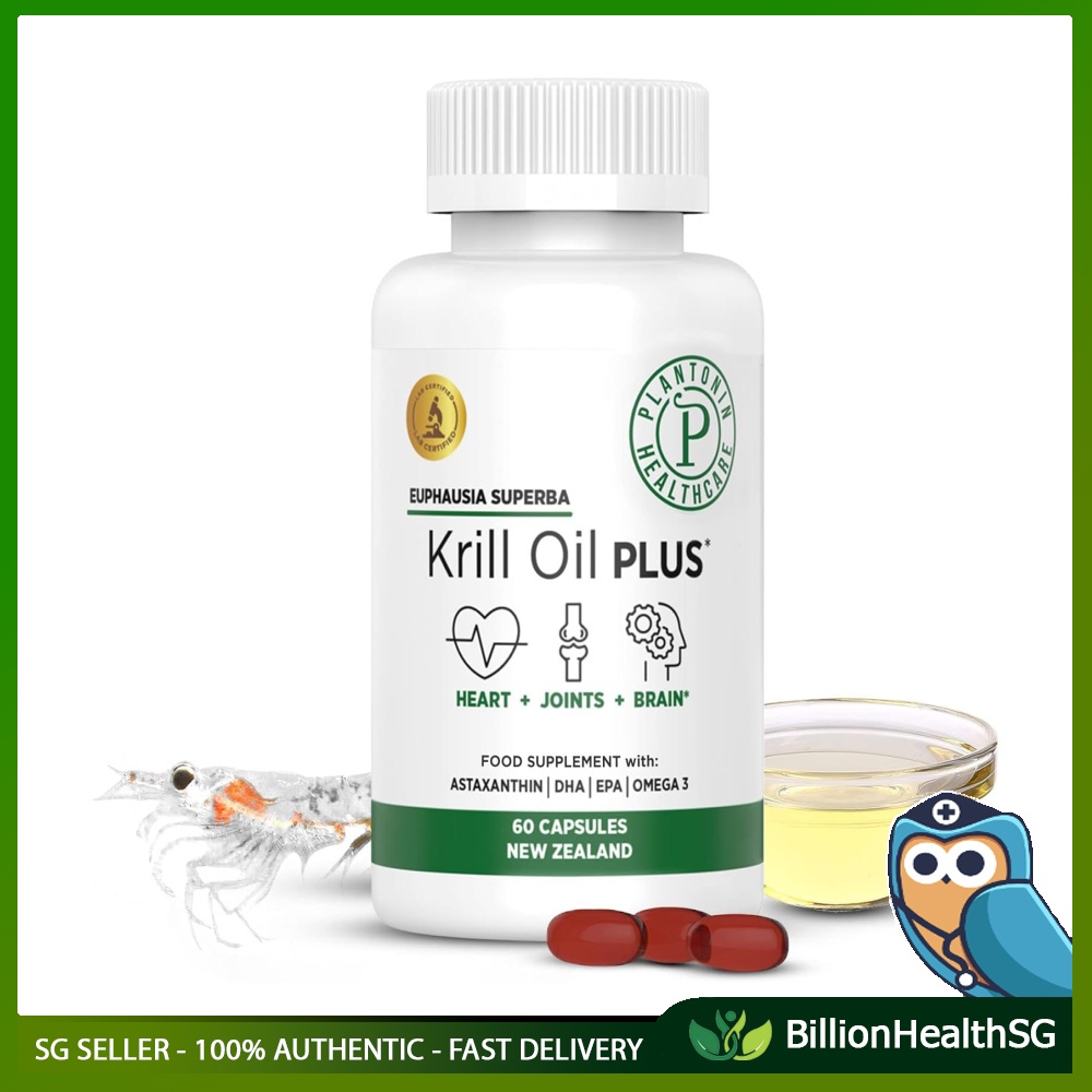 [sgseller] Plantonin New Zealand Krill Oil Plus, Krill Oil 1000mg