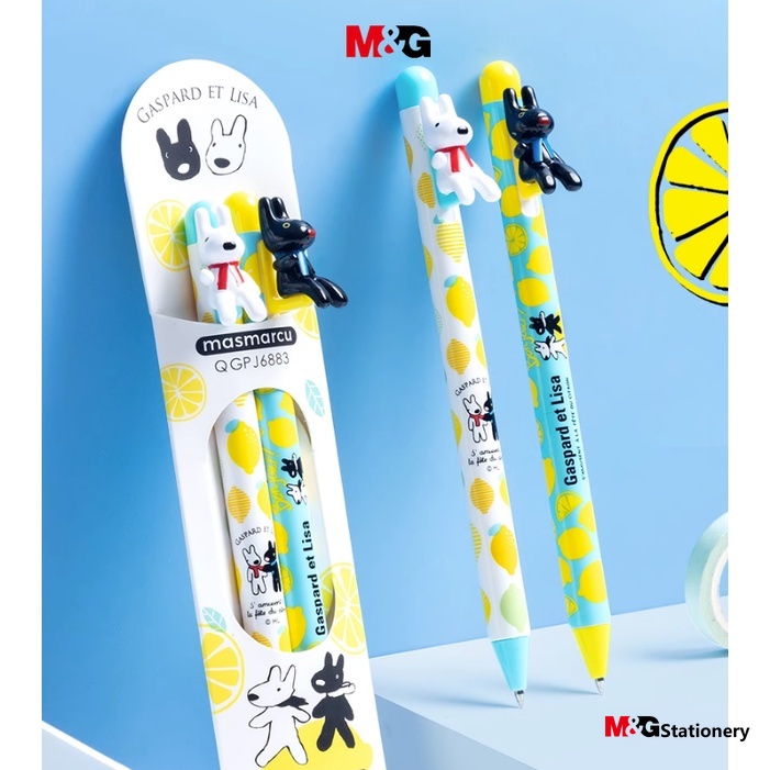 M&G Stationery Gel Pen 0.5 Large Capacity Press Black Bullet High-Look ...
