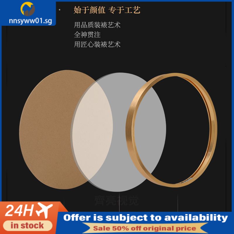 [in stock] aluminum alloy round poster picture frame cross stitch ...