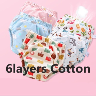 New 4-layer gauze cotton Toddler Potty training pants Cotton Training  Underwearbaby washable diaper learning children