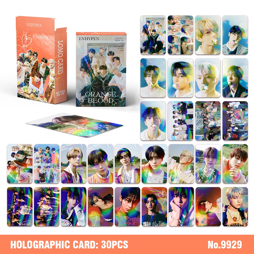 holographic lomo cards enhypen Enhypen Holographic double sided Photocards (55 pcs) – thepenguinpal