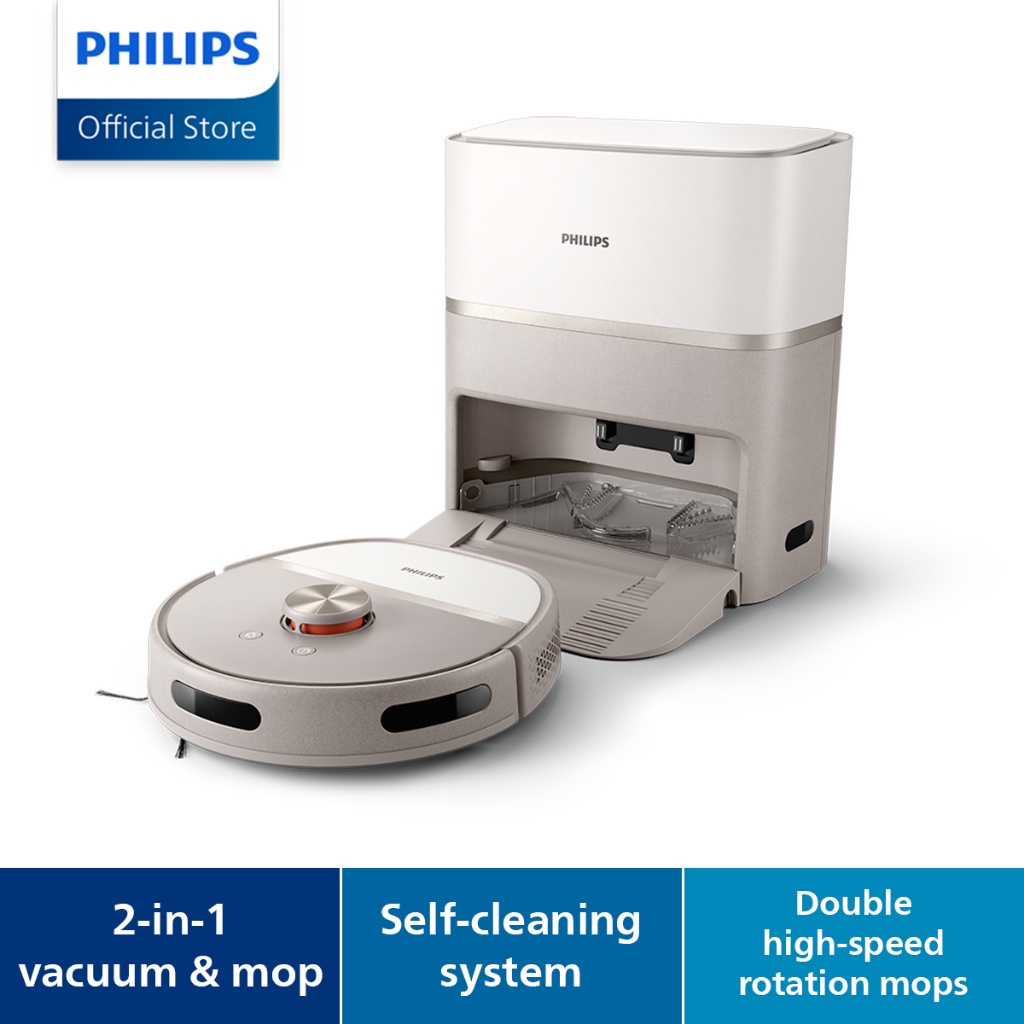 PHILIPS 2in1 Wet & Dry Vacuum & Mop Robot Vacuum 6000 Series XU6500