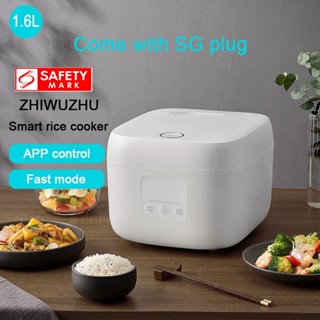 ZHIWUZHU Smart Rice Cooker 1.6L Electric Kitchen Cooker OLED Display Non stick Pan APP Control for 6 8 people