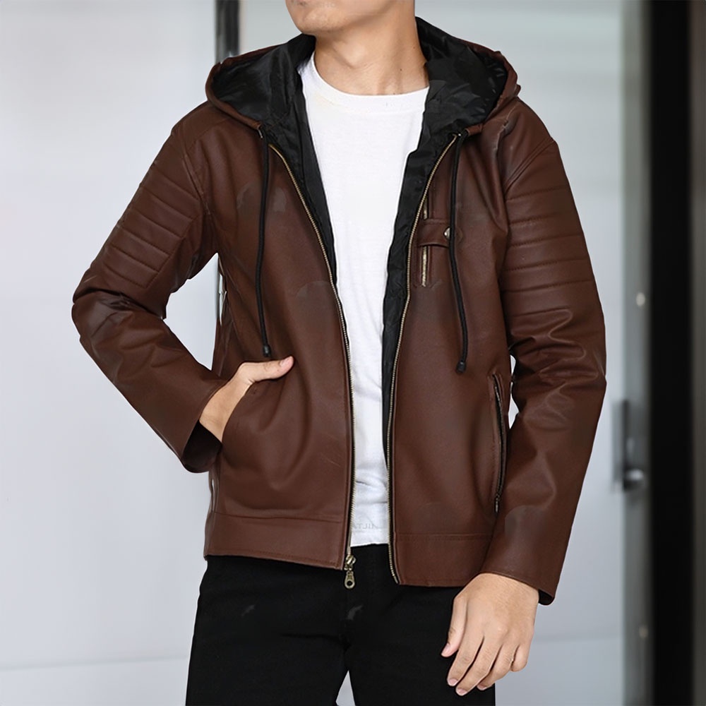 Mens casual sale hoodie jacket