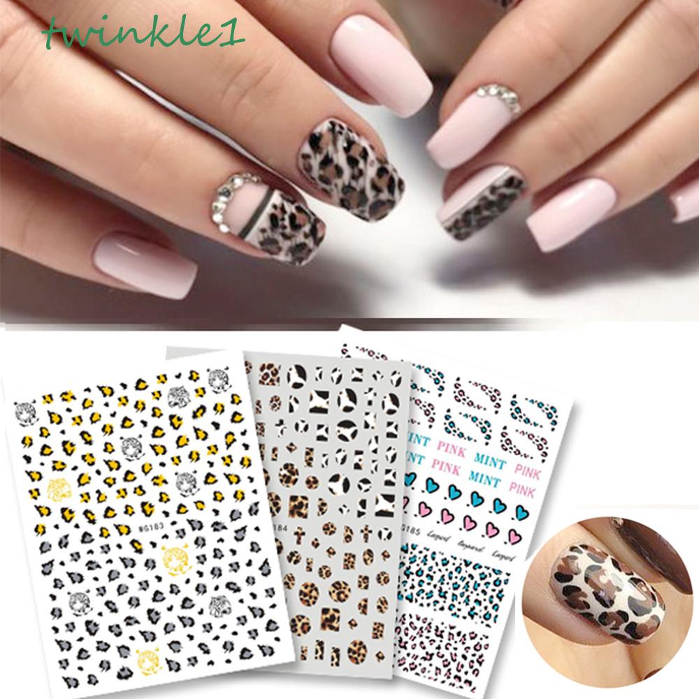 TWINKLE1 Leopard Nail Stickers Sexy DIY Manicure Accessory Wild Animal ...
