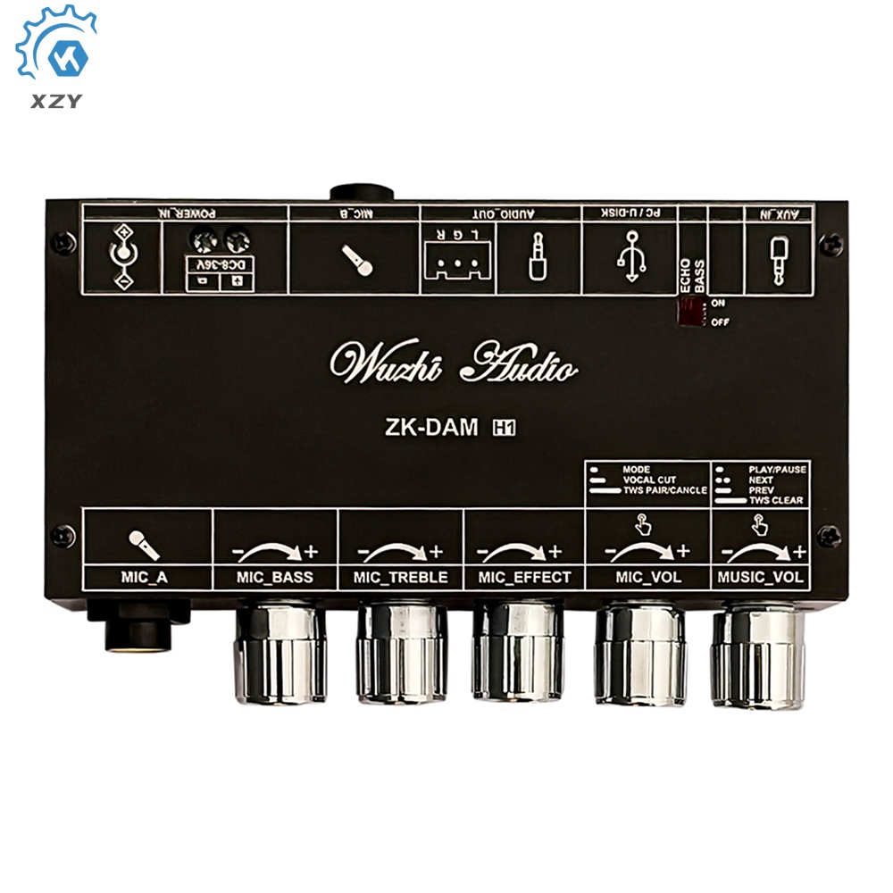 DAM H1 Karaoke Reverb Board Pre-Effects Mic Microphone Karaoke with ...
