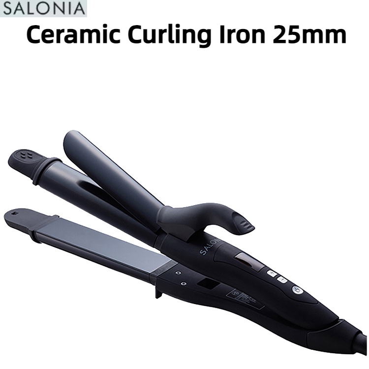 Salonia Mini Ceramic Hair Curling Iron 25mm Large Curling Wave