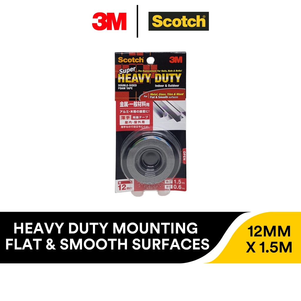 3M Scotch KCA15 Heavy Duty Double-Sided Tape For Automotive Exterior