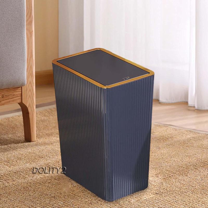 [Dolity2] Trash Can with Lids Nordic Dustbin Stylish Design Kitchen