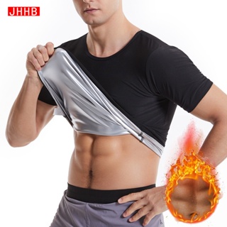 Mens Body Shaper Polymer Sweat Vest Waist Trainer Slimming Workout Shapewear  Sauna Suit Gym Fitness Top
