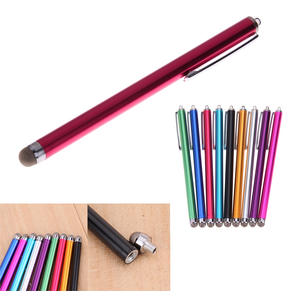 Metal Mesh Micro-Fiber Tip Touch Screen Stylus Pen For i-Phone PC ...