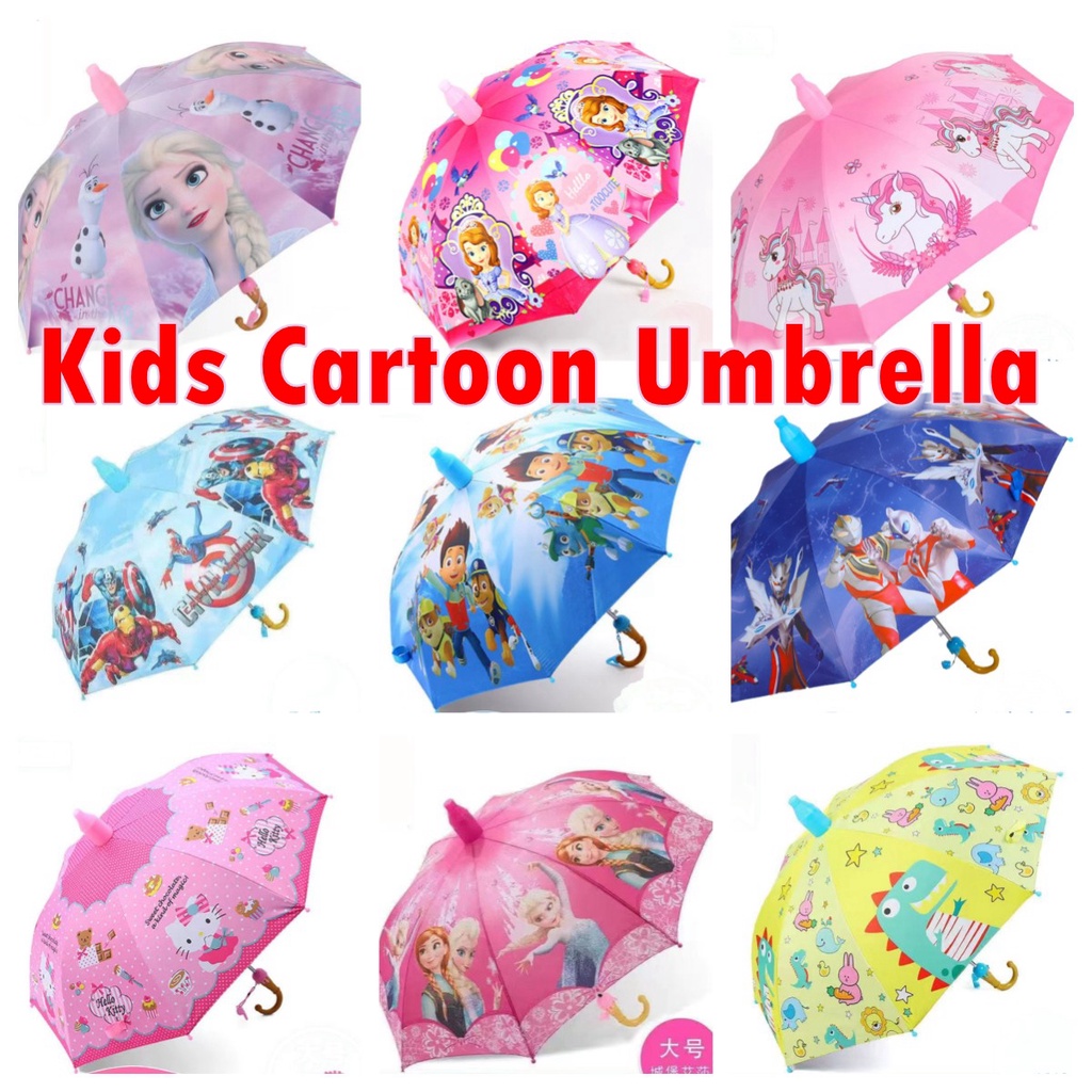 kids-umbrella-with-cartoon-designs-cartoon-umbrella-shopee-singapore