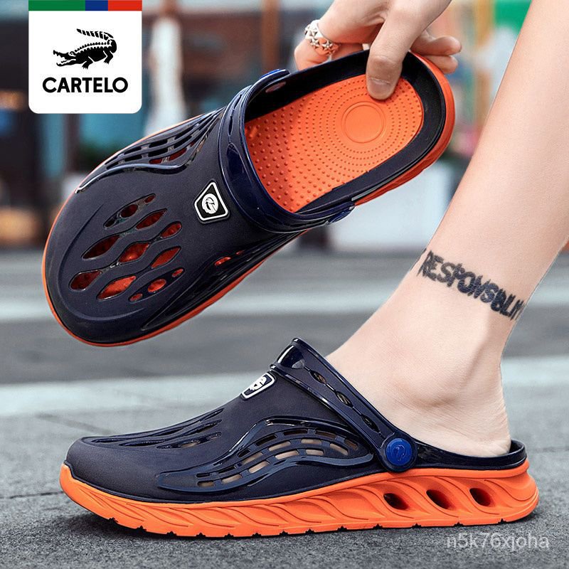 Mens crocs non hot sale slip shoes