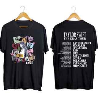 Taylor Swift The Eras Tour Fans Letter Printed T-shirt Short Sleeve Printed  Tee Tops 
