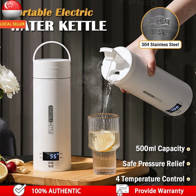 0.6L Mini kettle 304 stainless steel automatic power off small student  dormitory low power electric kettle portable 600W