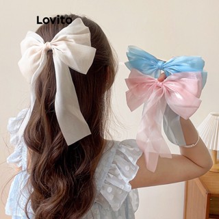 Mesh Butterfly Ribbon Bow With Streamers Hair Clip For Girls' Back