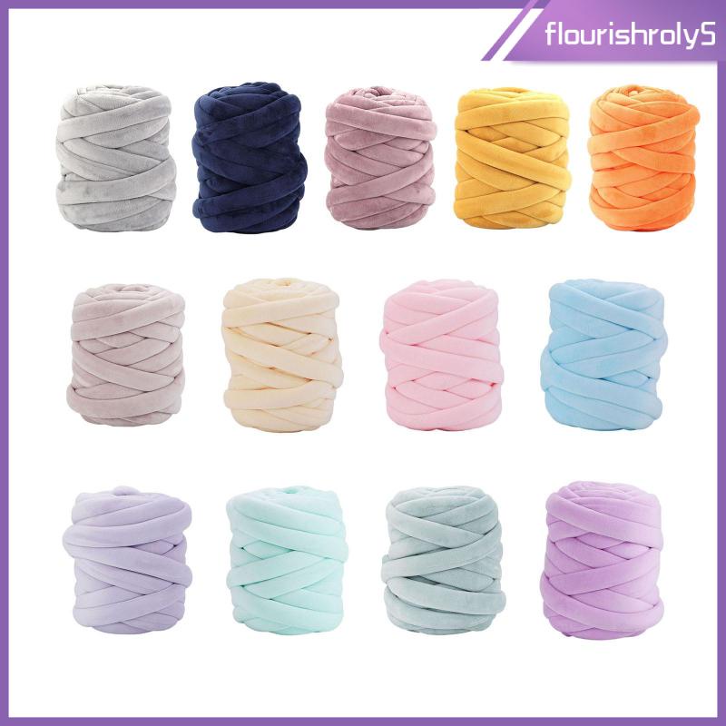 Flourishroly5] 250G/0.55lbs Chunky Yarn Super Bulky Yarn Tube Yarn