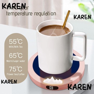 Mug Warmer USB, ABS Aluminum Alloy USB Interface Rechargeable Mug Warmer  55C Constant Temperature for Coffee for Office Pink