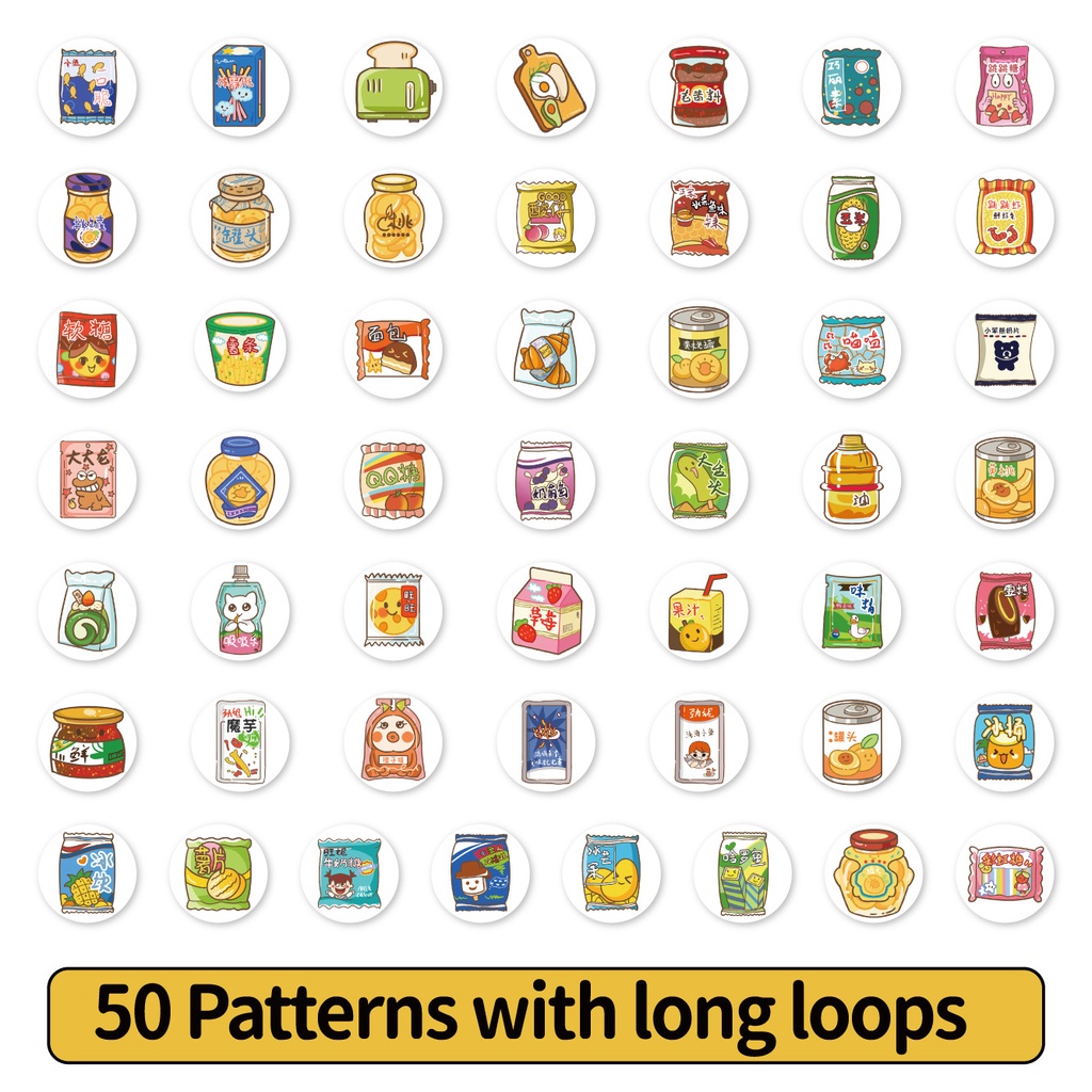 200PCS/Roll Cartoon Snack Student Reward Encourage Creative Decoration ...