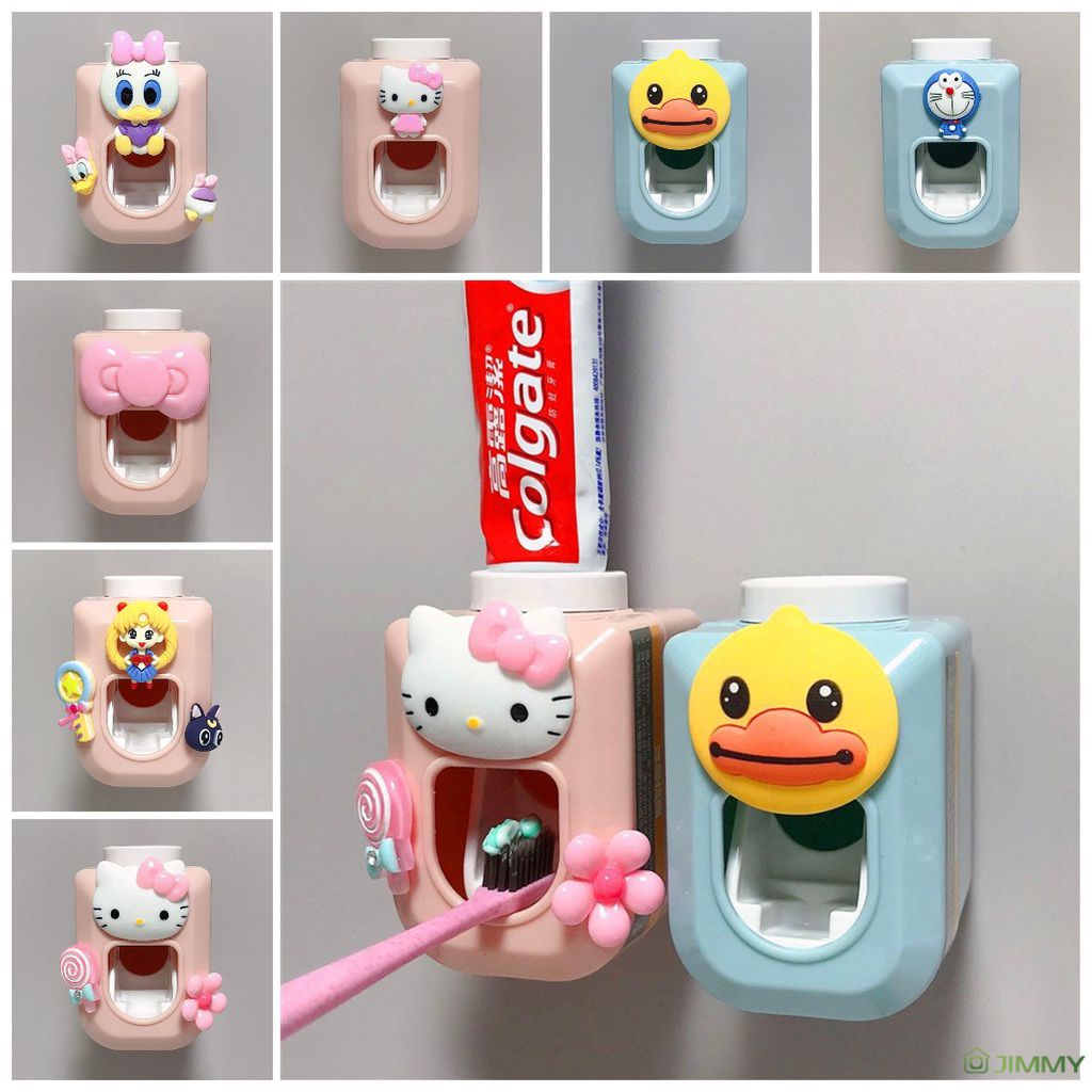 Cartoon Toothpaste Holder Automatic Kids Toothpaste Dispenser ...