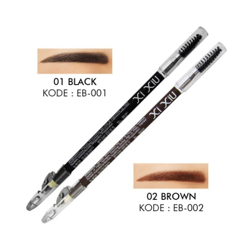 Xi Xiu Eyebrow Pencil / Merah Jingga Official - Gambar 4