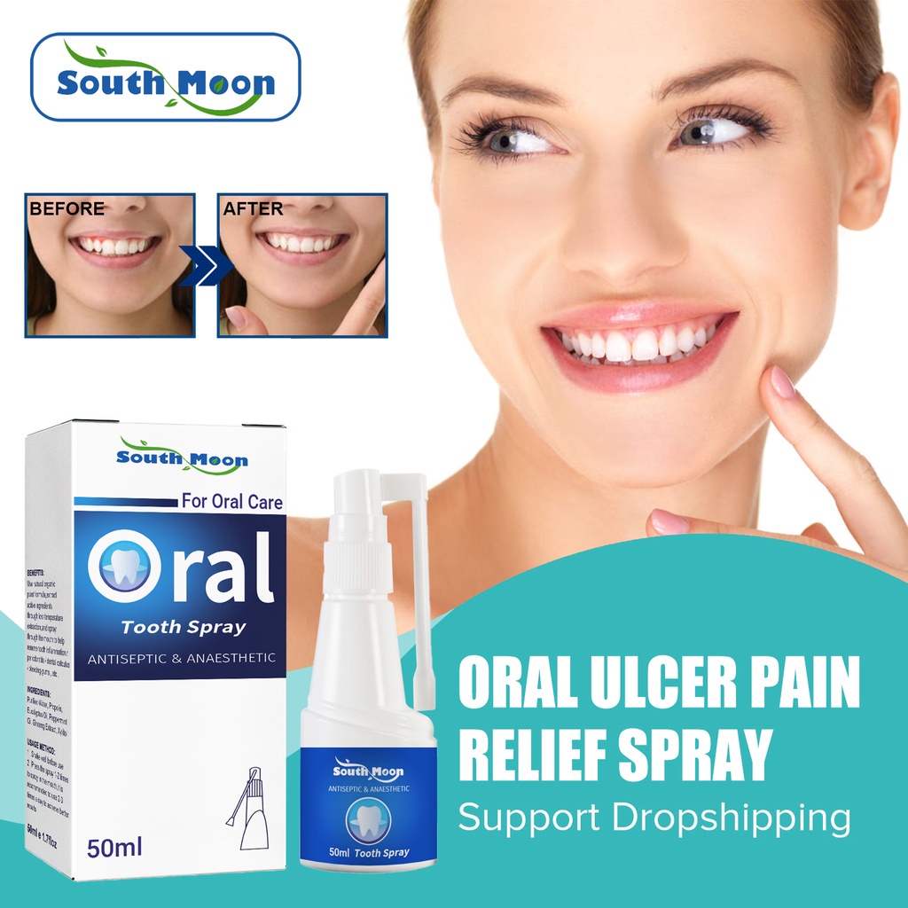 Mouth Ulcer Relief Spray Oral Antibacterial Relief Pharyngitis