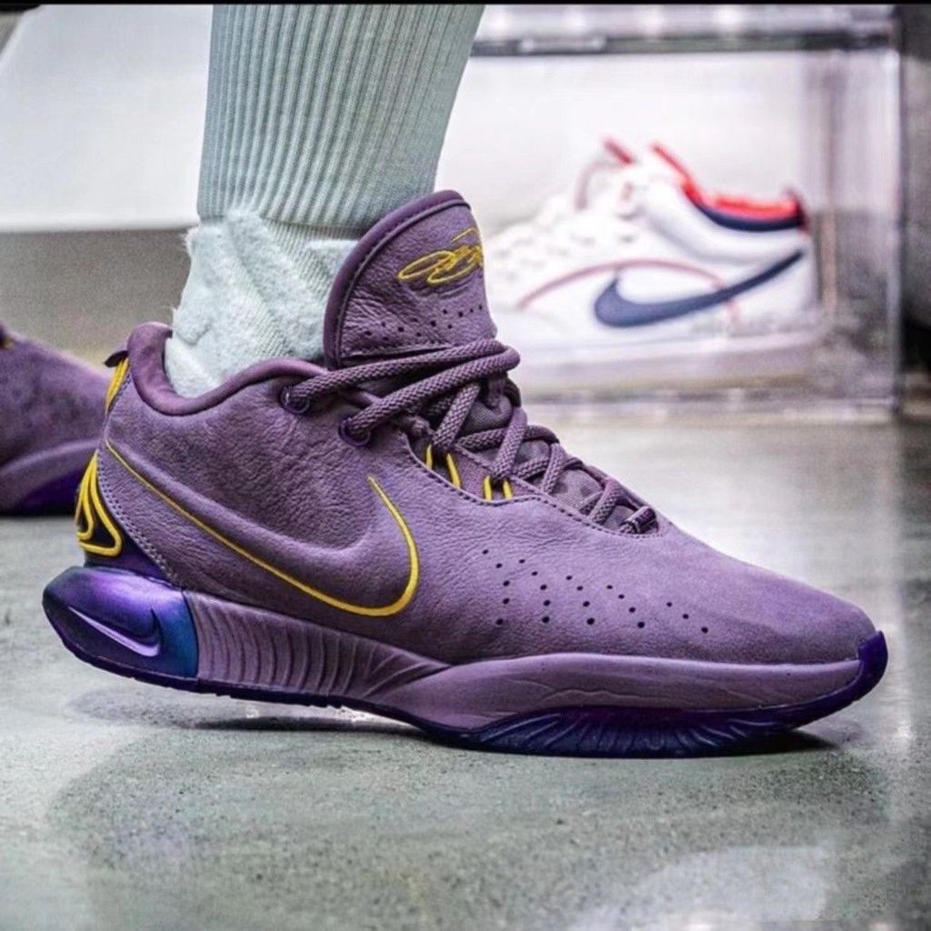 James 21 Generation Lebron 21 Lakers Actual Combat Basketball Shoes First  Launch Wear-Resistant Shock-Absor