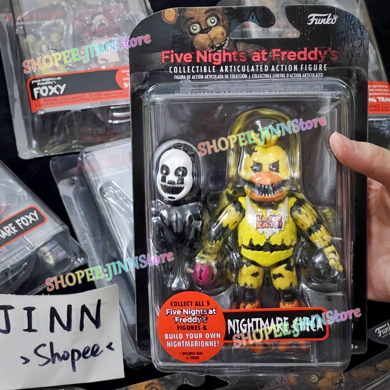 JINN New FNAF Figure NIGHTMARE Series BONNIE FOXY CHICA FREDDY Bear Toys FIVE NIGHTS AT FREDDY