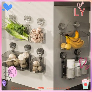 Bathroom Kitchen Storage Rack Suction Cup Removable Wall-mounted