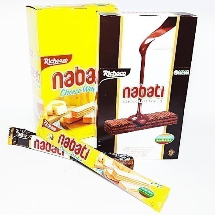 Richeese Nabati Wafer Box Cheese / Small Crispy Chocolate Contains 20 ...