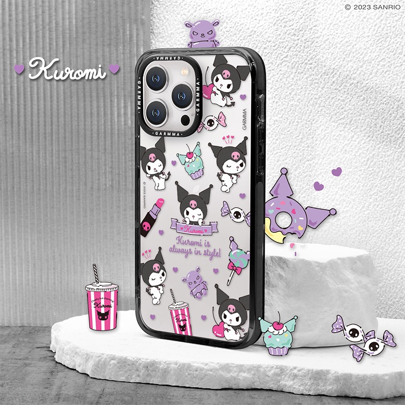 GARMMA For iPhone 15 Pro Max Sanrio Melody Kuromi Transparent