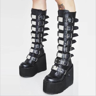 Girls on sale goth boots