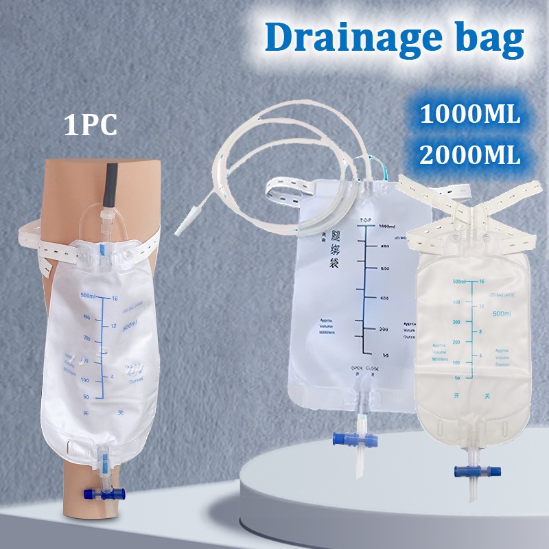 Disposable Drainage Bag Urinary Receiver - Urine Bag Leg Strap Catheter ...