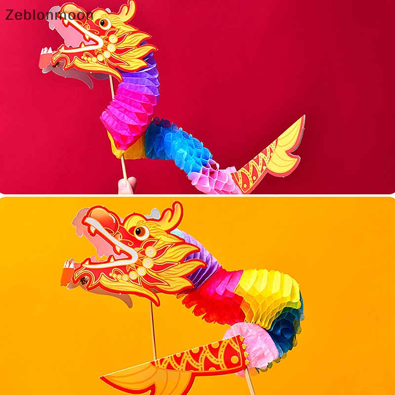 [moon] 3D Chinese New Year Dragon Garland Art Crafts Hanging Handmade