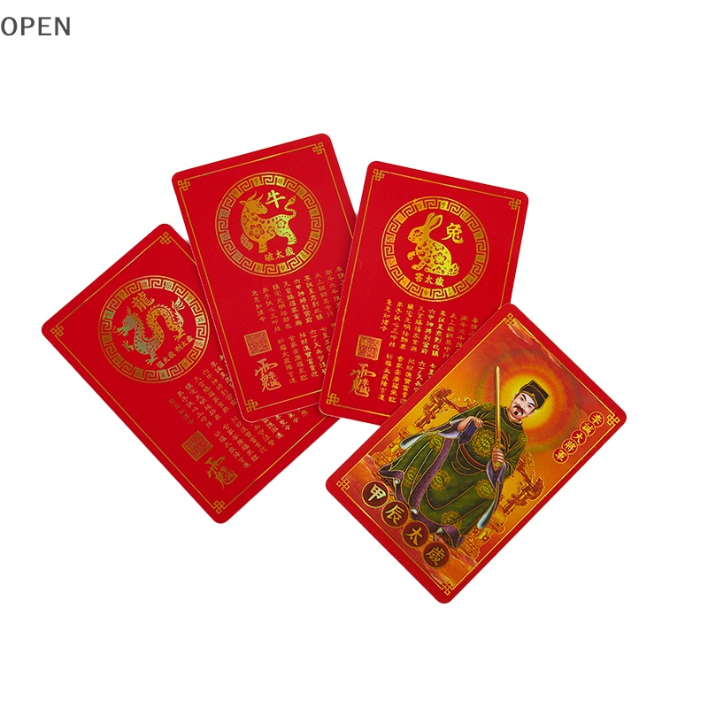 Tai Sui Gold Amulett Karte 2025 - Feng Shui Glücksbringer Für Geldbörse & Schutz