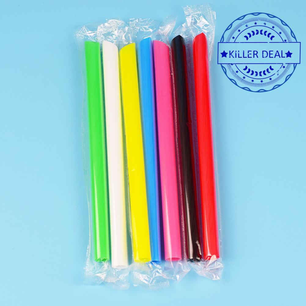 Disposable Straw Jumbo Colored Straw Pearl Milk Tea Straw Drinking ...