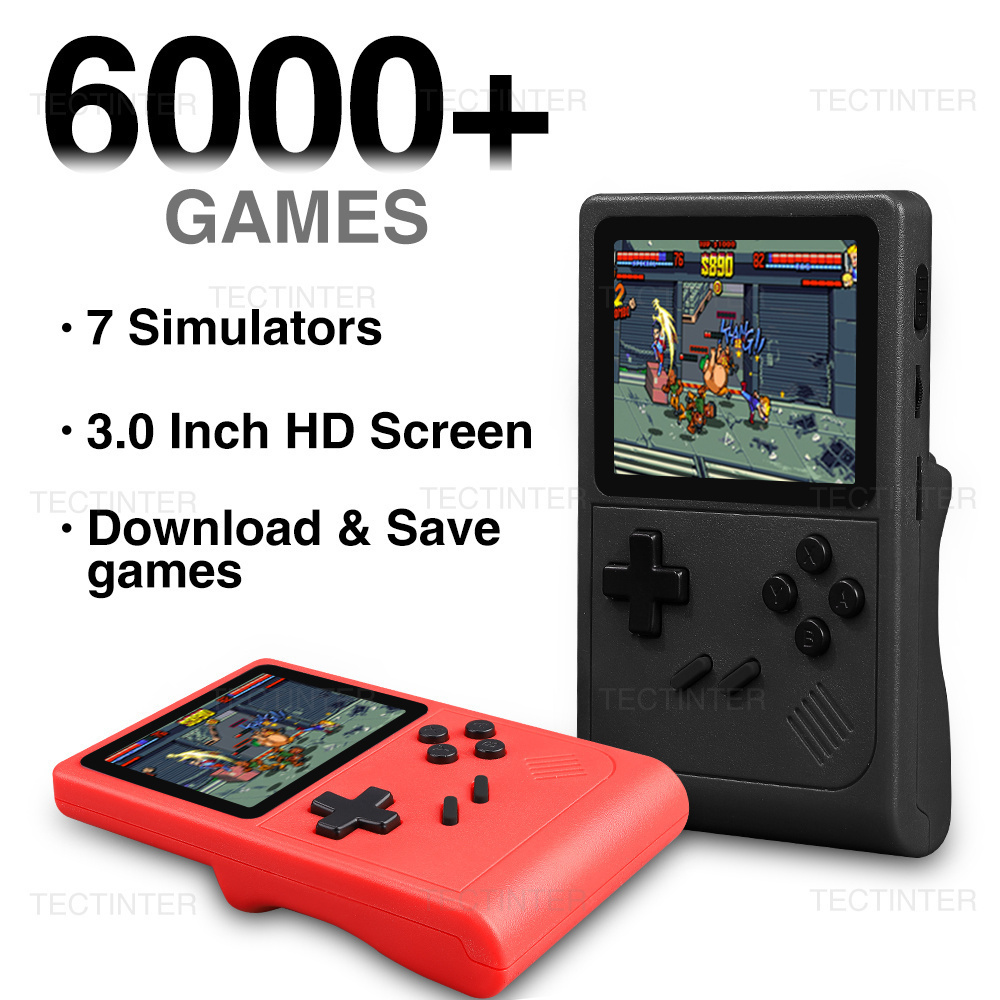 GB300 Retro Portable Handheld Game Console 3.0 inch Screen Video Game  Console Built-in 6000 Games For GBA/SFC Support AV Output | Shopee Singapore