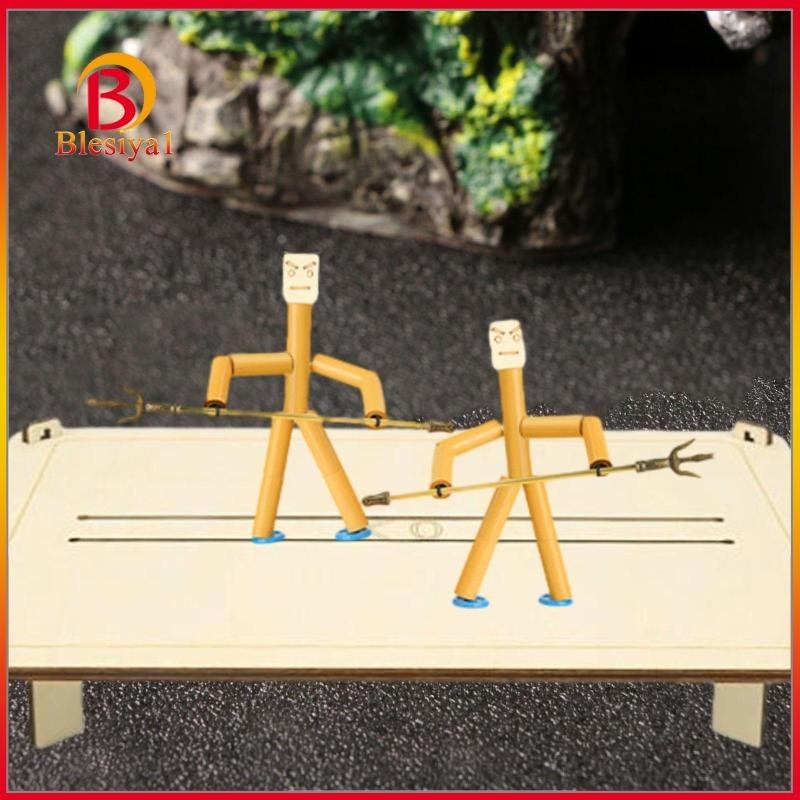 [Blesiya1] Wooden Fencing Puppets Game Fun Desktop Thread Puppet Game ...