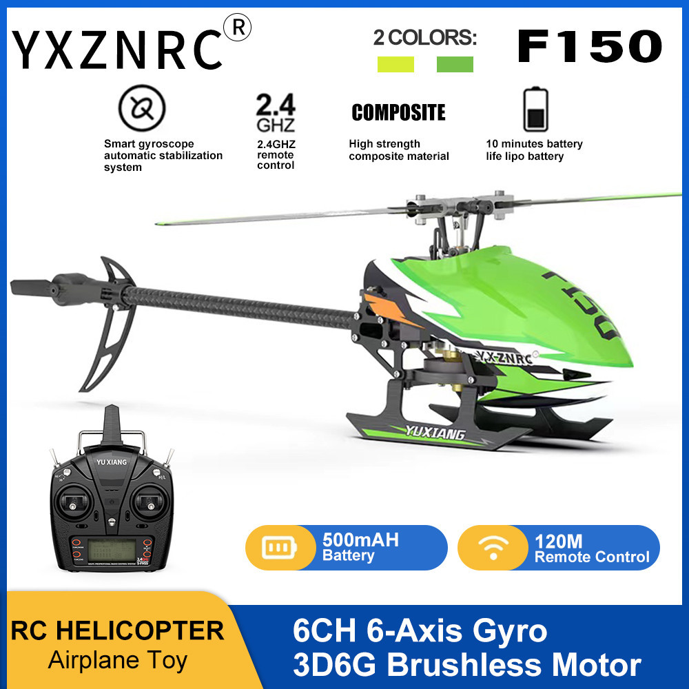 YXZNRC F09-S Hélicoptère RC Flybarless - 2.4G 6CH Gyro GPS Positionnem