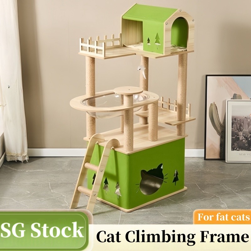 Capsule Deluxe Cat Climbing Frame Cat Climbing Frame Cat Tree Fat Cat ...