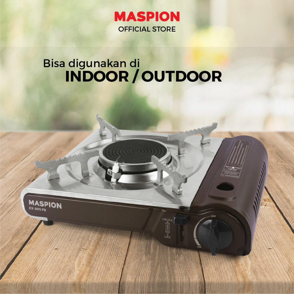 Maspion Kompor Gas Portable 1 Tungku Stainless Steel GC-EX805 FR - Gambar 2