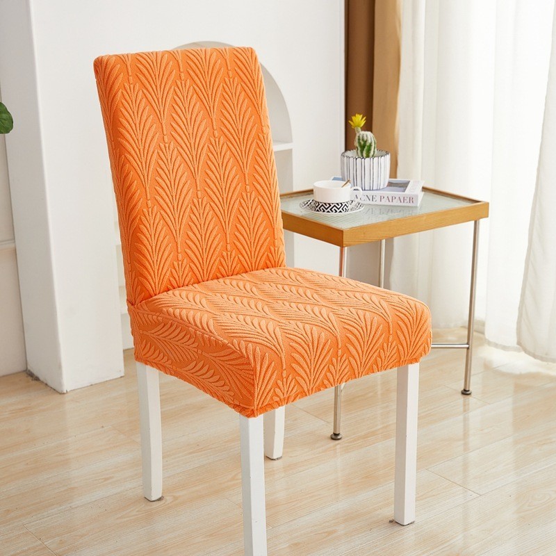 Chair Cover Stretch Jacquard Velvet Dining Chair Office Stretch Dustproof Simple Seat Cover Shopee Singapore